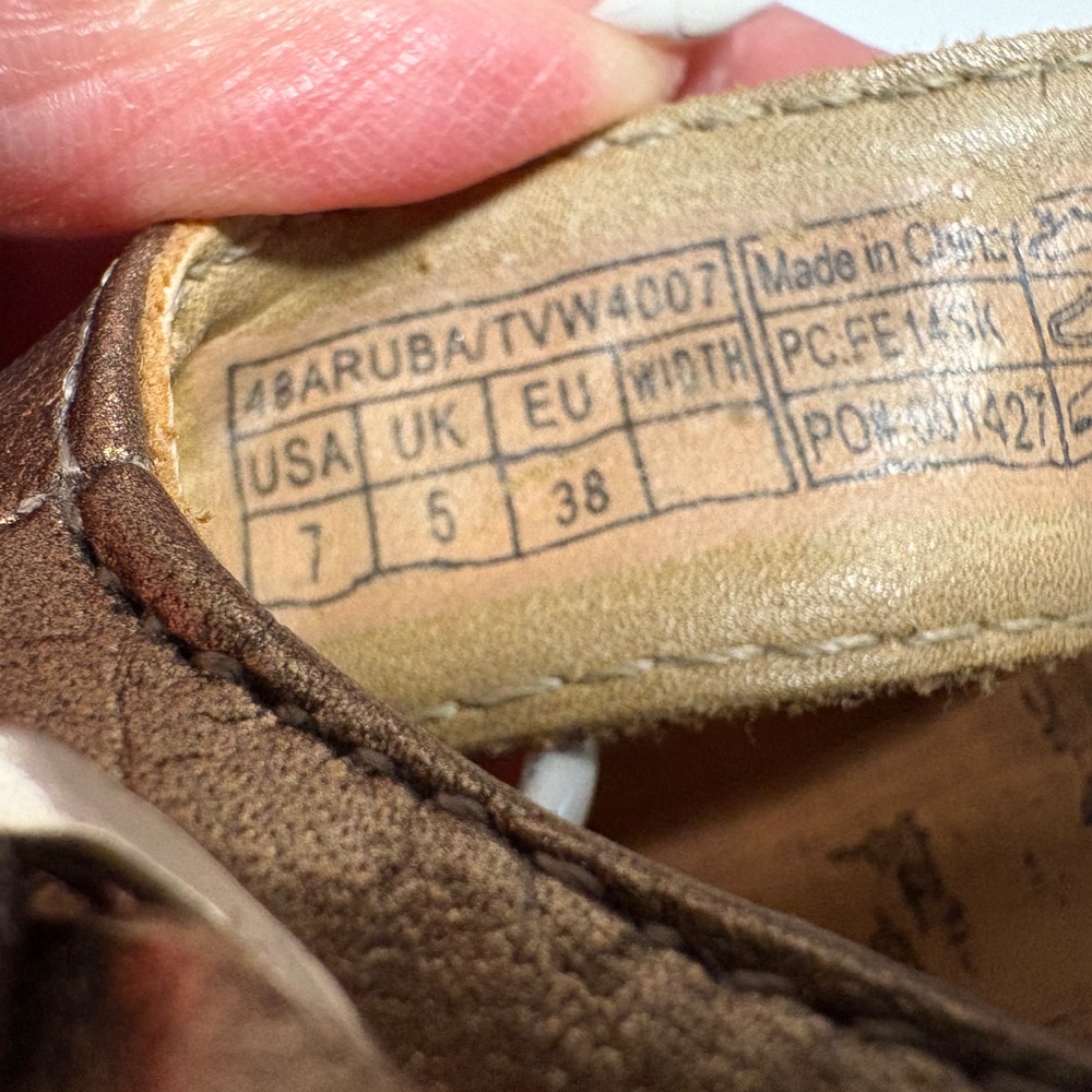 Vionic Orthaheel Bronze Flip Flop Wedge Sandals Cork Sz 7 - Picture 3 of 6